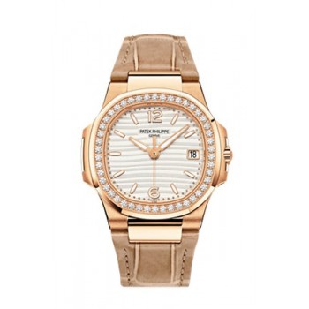 Replik Patek Philippe Nautilus Automatik Diamant Damenuhr 7010R-011