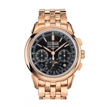 Replik Patek Philippe 5270-1R-001 Grand Complications Perpetual Chronograph mit schwarzem Zifferblatt