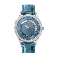 Replik Patek Philippe 7130G-014 Complications World Time Automatic Diamond Blue Dial Watch