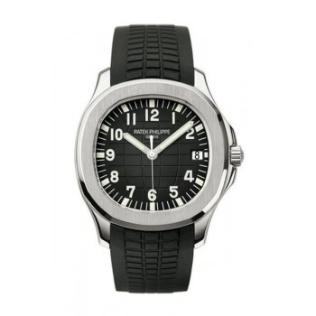 Replik Patek Philippe Aquanaut Schwarzes Zifferblatt Edelstahl Herrenuhr 5167A-001