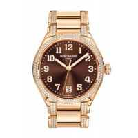 Replik Patek Philippe Twenty 4 Automatik Roségold Braunes Zifferblatt 7300/1201R-010