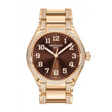 Replik Patek Philippe Twenty 4 Automatik Roségold Braunes Zifferblatt 7300/1201R-010