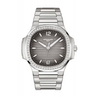 Replik Patek Philippe Nautilus Automatik Graues Zifferblatt Damenuhr 7118/1200A-01