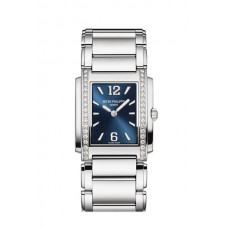 Replik Patek Philippe Twenty Four Blaues Zifferblatt 30 mm Damenuhr 4910/1200A