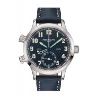 Replik Patek Philippe Komplikationen Damen&#39; Calatrava Pilot Travel 7234G-001