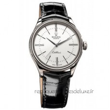 Replik-Uhr Rolex Cellini 50509 MK Rostfreier Stahl WeiBes Zifferblatt