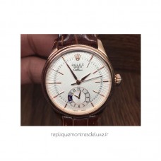 Replik-Uhr Rolex Cellini 50525 Roségold WeiBes Zifferblatt 