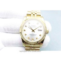 Replik-Uhr Rolex Datejust 116238-0079 36MM Gelbgold Rhodium-Zifferblatt