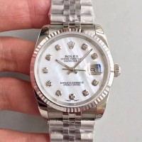 Replik-Uhr Rolex Datejust 36MM 116234 Rostfreier Stahl Perlmutt-Wahl