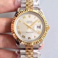 Replik-Uhr Rolex Datejust 41 126333 41MM Rostfreier Stahl & Gelbgold Rhodium-Zifferblatt