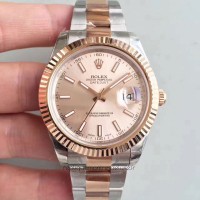 Replik-Uhr Rolex Datejust II 116333 41MM Rostfreier Stahl & Roségold Roségold Zifferblatt