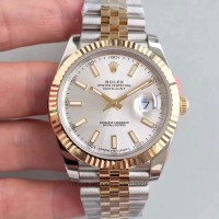 Replik-Uhr Rolex Datejust II 116333 41MM Rostfreier Stahl & Gelbgold Rhodium-Zifferblatt