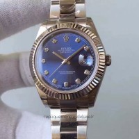 Replik-Uhr Rolex Datejust II 116334 41MM Rostfreier Stahl Blaues Zifferblatt