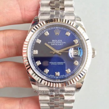 Replik-Uhr Rolex Datejust II 126334 41MM Rostfreier Stahl Blaues Zifferblatt