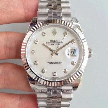 Replik-Uhr Rolex Datejust II 126334 41MM Rostfreier Stahl Perlmutt-Wahl