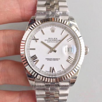 Replik-Uhr Rolex Datejust II 126334 41MM Rostfreier Stahl WeiBes Zifferblatt