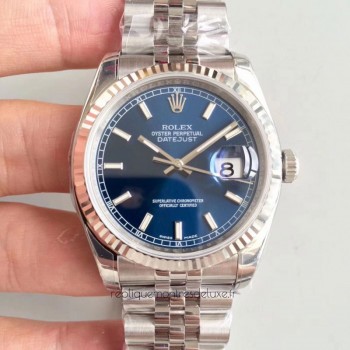 Replik-Uhr Rolex Datejust II 126334 41MM Rostfreier Stahl Blaues Zifferblatt