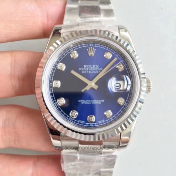 Replik-Uhr Rolex Datejust II 126334 41MM Rostfreier Stahl Blaues Zifferblatt