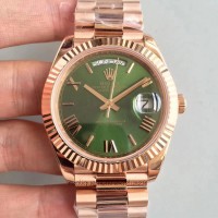 Replik-Uhr Rolex Day-Date 40 228235 40MM Rostfreier Stahl With 18K Roségold Wrapped GroBes Zifferblatt