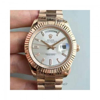 Replik-Uhr Rolex Day-Date 40 228235 40MM Roségold Sundust Dial