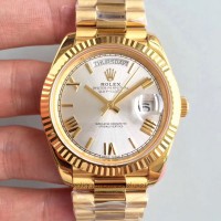 Replik-Uhr Rolex Day-Date 40 228238 40MM Rostfreier Stahl With 18K Gelbgold Wrapped Rhodium-Zifferblatt