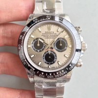 Replik-Uhr Rolex Daytona Cosmograph 116500LN Rostfreier Stahl Silbernes Zifferblatt