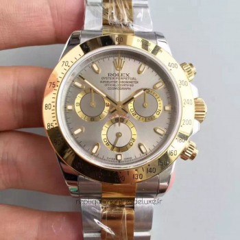 Replik-Uhr Rolex Daytona Cosmograph 116503 Rostfreier Stahl & Gelbgold GroBes Zifferblatt