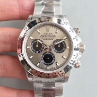 Replik-Uhr Rolex Daytona Cosmograph 116509 Rostfreier Stahl Silbernes Zifferblatt