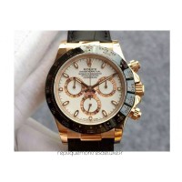 Replik-Uhr Rolex Daytona Cosmograph 116515 Roségold WeiBes Zifferblatt