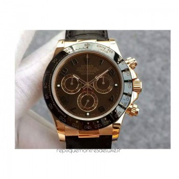 Replik-Uhr Rolex Daytona Cosmograph 116515LN Roségold Braunes Zifferblatt