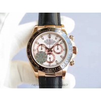 Replik-Uhr Rolex Daytona Cosmograph 116515LN Roségold WeiBes Zifferblatt