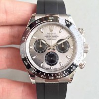 Replik-Uhr Rolex Daytona Cosmograph 116519LN Rostfreier Stahl Silbernes Zifferblatt