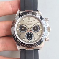 Replik-Uhr Rolex Daytona Cosmograph 116519LN Rostfreier Stahl Silbernes Zifferblatt