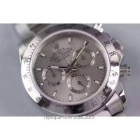 Replik-Uhr Rolex Daytona Cosmograph 116520 Rostfreier Stahl Anthrazitfarbenes Zifferblatt