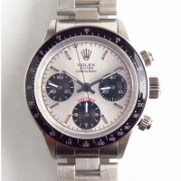 Replik-Uhr Rolex Daytona Cosmograph Paul Newman 6241 Rostfreier Stahl Silbernes Zifferblatt