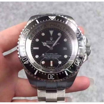 Replik-Uhr Rolex Deepsea Challenge James Cameron Rostfreier Stahl Schwarzes Zifferblatt