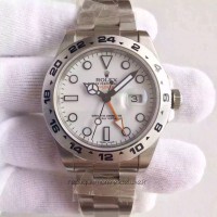 Replik-Uhr Rolex Explorer 216570 Rostfreier Stahl WeiBes Zifferblatt