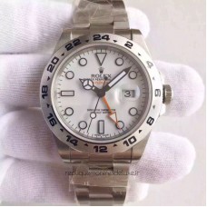 Replik-Uhr Rolex Explorer 216570 Rostfreier Stahl WeiBes Zifferblatt