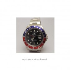 Replik-Uhr Rolex GMT Master 16700 Rostfreier Stahl Schwarzes Zifferblatt