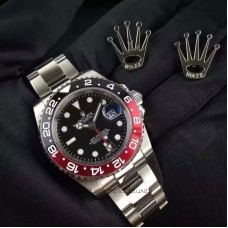 Replik-Uhr Rolex GMT-Master II 116710BLNR UR Rostfreier Stahl Schwarzes Zifferblatt