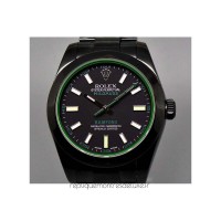 Replik-Uhr Rolex Milgauss 116400GV Bamford PVD Schwarzes Zifferblatt