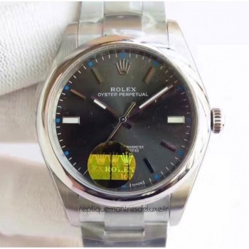 Replik-Uhr Rolex Oyster Perpetual 39 114300 Rostfreier Stahl Anthrazitfarbenes Zifferblatt