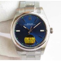 Replik-Uhr Rolex Oyster Perpetual 39 114300 Rostfreier Stahl Blaues Zifferblatt