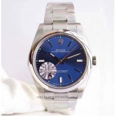 Replik-Uhr Rolex Oyster Perpetual 39 114300 Rostfreier Stahl Blaues Zifferblatt