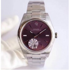 Replik-Uhr Rolex Oyster Perpetual 39 114300 Rostfreier Stahl Rotes Zifferblatt