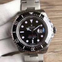 Replik-Uhr Rolex Sea-Dweller 126600 50TH Anniversary Rostfreier Stahl Schwarzes Zifferblatt