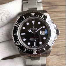 Replik-Uhr Rolex Sea-Dweller 126600 50TH Anniversary Rostfreier Stahl Schwarzes Zifferblatt