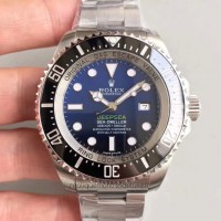 Replik-Uhr Rolex Sea-Dweller 126660 Rostfreier Stahl D-Blaues Zifferblatt