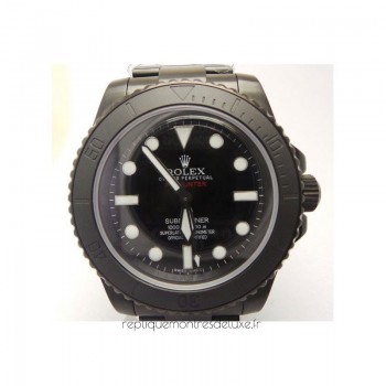 Replik-Uhr Rolex Submariner 114060 Pro Hunter PVD Schwarzes Zifferblatt