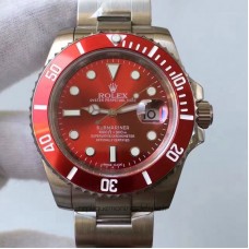 Replik-Uhr Rolex Submariner Date 116610LN Rostfreier Stahl Rotes Zifferblatt